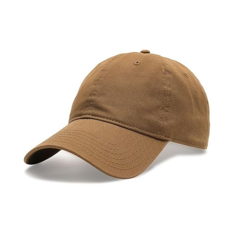 Capnity brown classic cap for men and women featuring a structured crown, curved visor, and adjustable back closure for everyday casual wear.