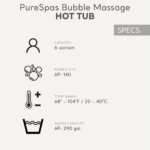 Intex: PureSpa: Sahara Tan Inflatable Hot Tub Set – 6 Person – 85″ Round Outdoor Heated Bubble Spa, Jet Massage, Cover, Hard Water Treatment System - Image 6