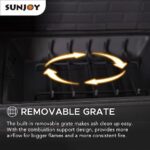 Sunjoy Canyon Wood-Burning Fireplace, Heats 2.14 sq. ft. - Image 2