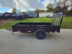 5′ X 10′ Utility Trailer Straight Deck 18″ Sides Tall Gate - Image 4
