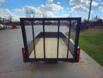 5′ X 10′ Utility Trailer Straight Deck 18″ Sides Tall Gate - Image 7