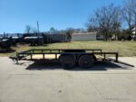 6’4″ x 16 Utility Trailer Double Axle Dovetail With Gate Powder Coated (2) 3500lb Axles - Image 5