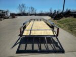 6’4″ x 16 Utility Trailer Double Axle Dovetail With Gate Powder Coated (2) 3500lb Axles - Image 7