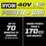 RYOBI 40v Hp brushless 21″ self-propelled AWD dual-blade mower kit - Image 2