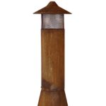 Sunnydaze 70″ Rust Patina Finish Steel Wood-Burning Chiminea with Spark Screen - Image 15