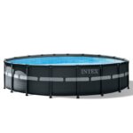 Intex Ultra XTR Frame 18′ x 52″ Above Ground Swimming Pool with Sand Filter Pump, Ladder, Cover, & Maintenance Accessory Kit with Vacuum and Skimmer - Image 8