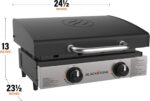 Blackstone 22″ Portable Tabletop Griddle – Dual Burner Flat Top Grill, 24,000 BTU Propane with Stainless Steel Faceplate & Rear Grease System - Image 15
