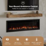 Modern Ember Highmark 60-Inch Smart Linear Electric Fireplace, WiFi & 10-Color Flames - Image 53
