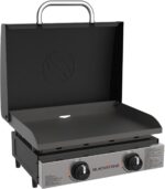 Blackstone 22″ Portable Tabletop Griddle – Dual Burner Flat Top Grill, 24,000 BTU Propane with Stainless Steel Faceplate & Rear Grease System - Image 13