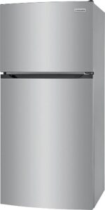 Frigidaire – 13.9 Cu. Ft. Top-Freezer Refrigerator – Brushed Steel - Image 2