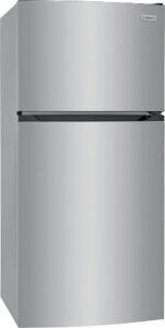 Frigidaire – 13.9 Cu. Ft. Top-Freezer Refrigerator – Brushed Steel - Image 3