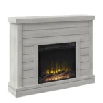 Alaya Wall Mounted Electric Fireplace Sand & Stable Finish