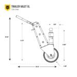 Trailer Valet 10000-lb Capacity Side Wind Trailer Jack TVXL25 - Image 9