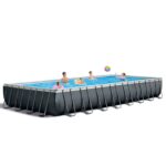Intex 24ft x 12ft x 52in Ultra XTR Frame Rectangular Swimming Pool Set with Sand Filter Pump, Ladder, Ground Cloth, Cover and Robot Vacuum - Image 7