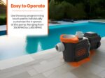 BLACK+DECKER Variable Speed Pool Pump Inground with Filter Basket and Easy Programmable Touch Pad Interface, 3 HP - Image 5