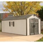 D Plastic Storage Shed 8 ft. W x 20 ft