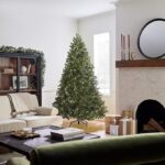 National Tree Company Pre-Lit ‘Feel Real’ Artificial Full Downswept Christmas Tree, Green, Douglas Fir, Dual Color LED Lights, Includes PowerConnect and Stand, 7.5 Feet - Image 2