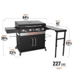 Blackstone 36-in Culinary Cabinet Griddle with Side Table: Versatile Outdoor Cooking in Stainless Steel - Image 9