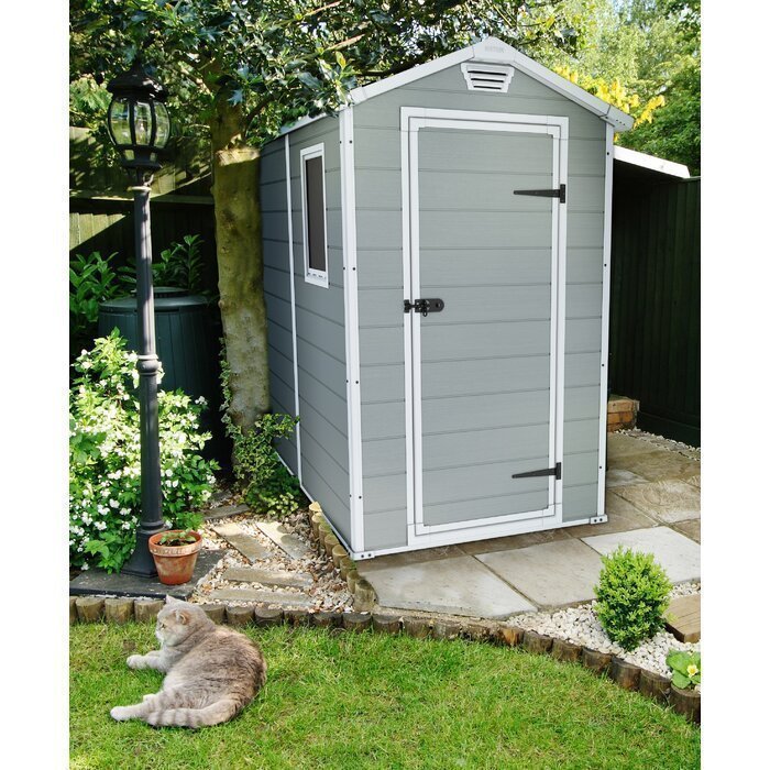 Keter Manor 4 ft. W x 6 ft. D Vertical Resin Outdoor Storage Shed Ideal For Patio - Image 6