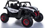 Best Ride On Cars Lightning UTV with 4 Motors-12V-White - Image 6
