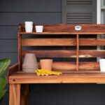 Potting Table/Bench/Serving Bar – Acacia Wood - Image 5