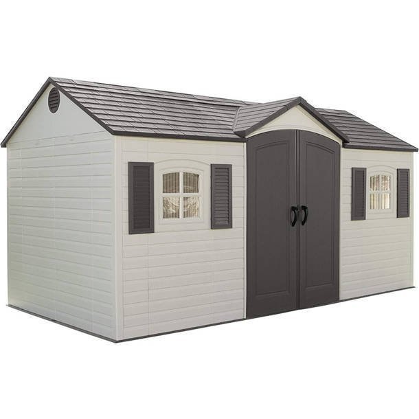D Plastic Storage Shed 8 ft. W x 20 ft - Image 6