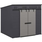 Suncast Modernist® 8 ft. x 7 ft. Dual Barn Door Storage Shed - Image 7