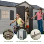 Lifetime Storage Shed: lifetime Garden Building Shed – 15′ X 8′ – Gray - Image 6
