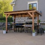 Saxony Xl 13 Ft. W X 6.5 Ft. D Solid Wood Grill Gazebo - Image 2