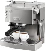 De’Longhi – Espresso Machine with 15 bars of pressure, Milk Frother and removable water tank – Stainless Steel - Image 3