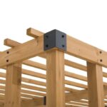 SummerCove 10.5 ft. x 10 ft. Cedar Wood Pergola with Adjustable Hanging Planters - Image 7