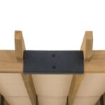 SummerCove 11 ft. x 10 ft. Tan Cedar Frame Wood Pergola with Adjustable Canopy - Image 4