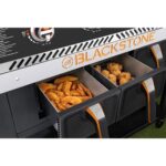 BLACKSTONE 36-Inch 4 Burner Gas Griddle with Dual Air Fryer Drawers – Model 1923 Black - Image 3